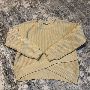Hem & Thread Cream Knit Sweater